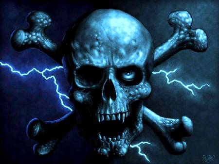 The skull...
