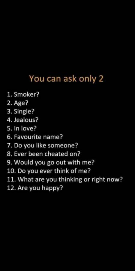 You can ask...?