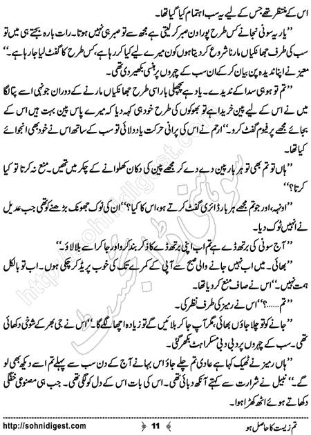 Title = "Tum zeest ka hasil ho"
Page = 11