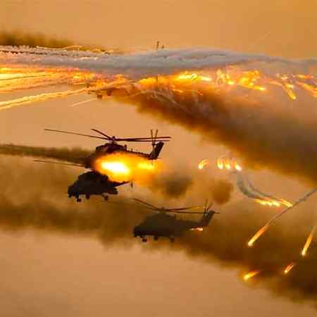 Helicoptes on flares