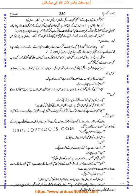 Title = Jannat kay patay.
Writer = Nimra Ahmed.
Part = 2
Page = 230