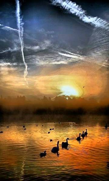 Amazing sky view sunrising