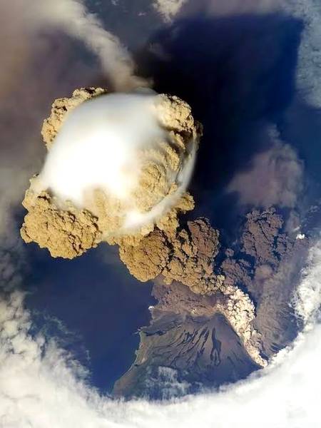 Valcano from space