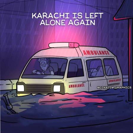 karachi is left alone again
