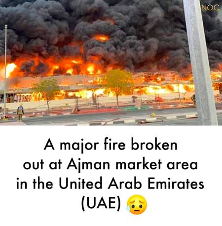 Fire in Uae