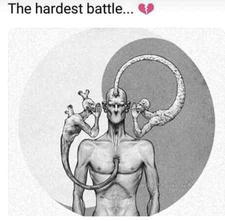 The hardest battle ❤/👾