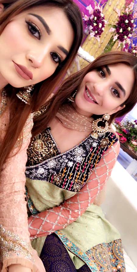Ramsha Khan with sister