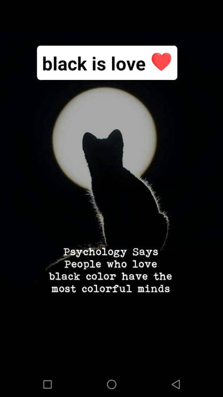 Nd I love black.. Bcz it's the sign of alonE🖤