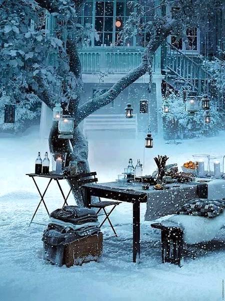 Snow picnic, Stockholm sweden