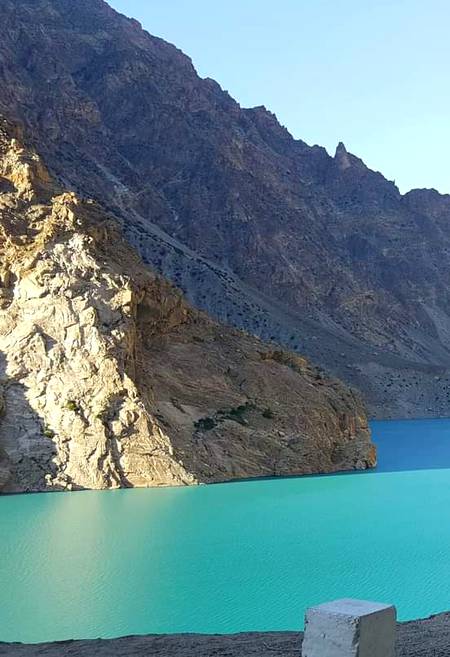 Beautifull lake attabad in gojal valley gilgit