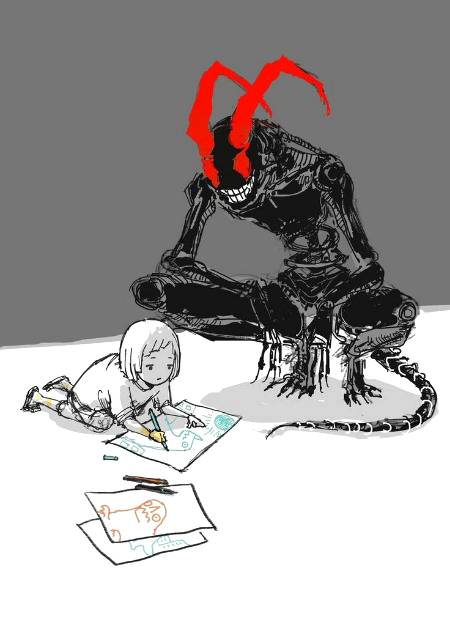 To wake up every morning to fight the same demons that left you so tired the night before. Draw your demons and lessen the fear! That's the bravery!