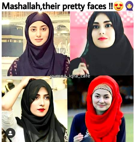 They look more prettiest in hijab... 😍😍😍