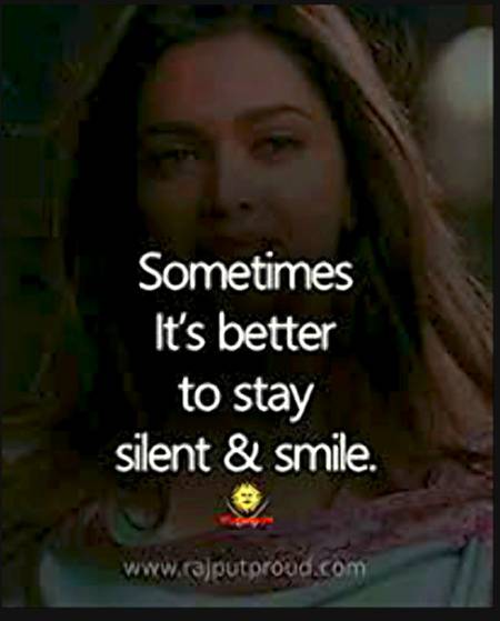 Silent and smile😊