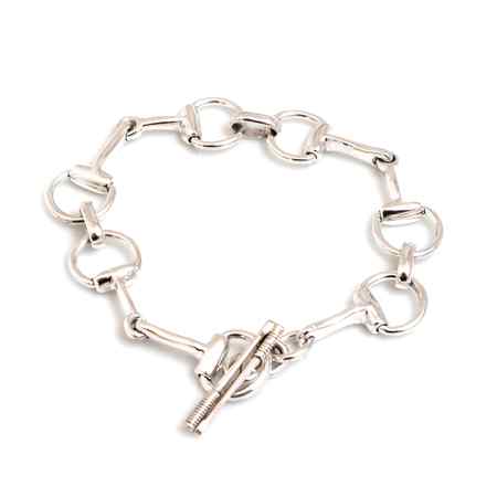 sterling silver snaffle bracelet equestrian jewellery