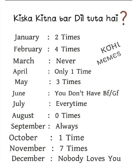 Mine : October
And it's true 🤭