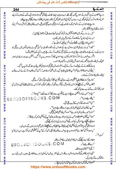Title = Jannat kay patay.
Writer = Nimra Ahmed.
Page = 244