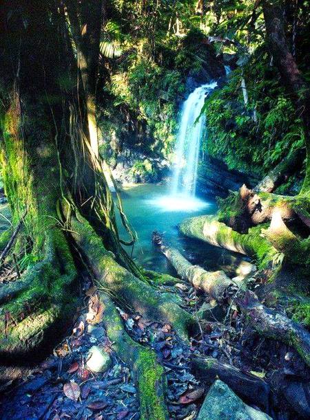 Water falls