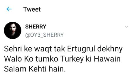 Tukey ki haway salam krti hai