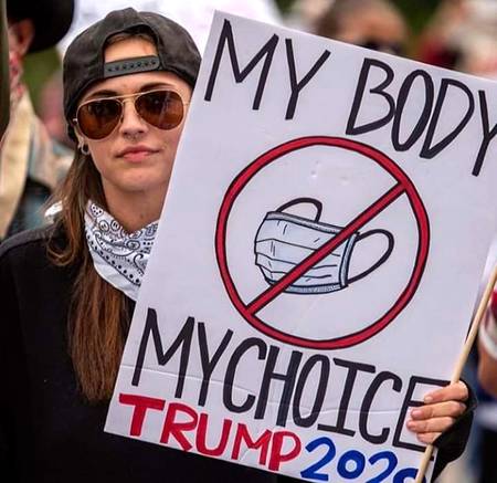 Americans protesting over covid-19 restrictions.

Wtf did i just saw