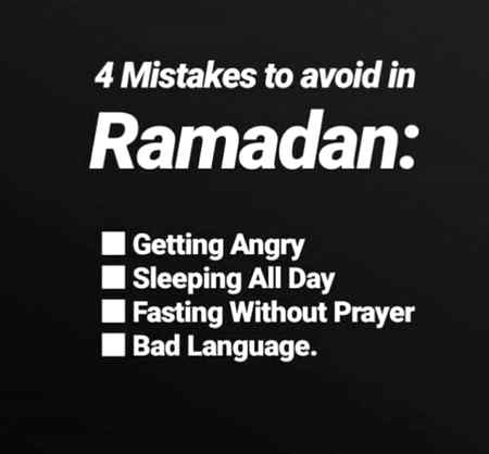 Avoid these mistakes in 💞*RAMADAN*💞