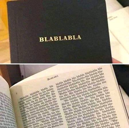 Blablabla bla?