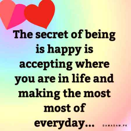 The secret of being..