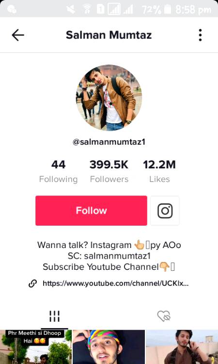 My fvrt tiktok star❤😎