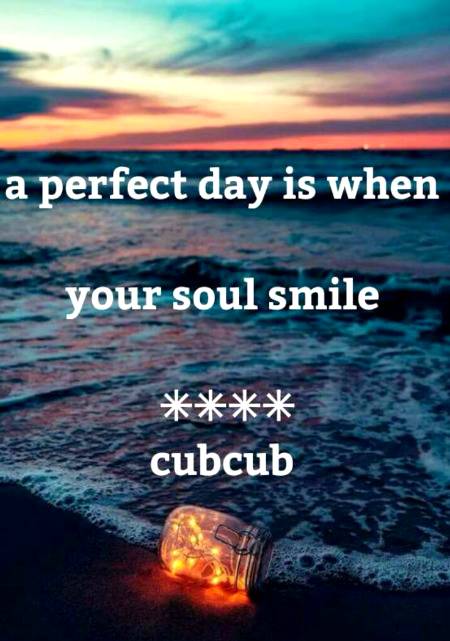 When your soul smile