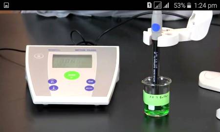Finding the pH value of buffer solution with indicator