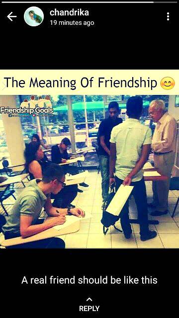 The meaning of friendship☺