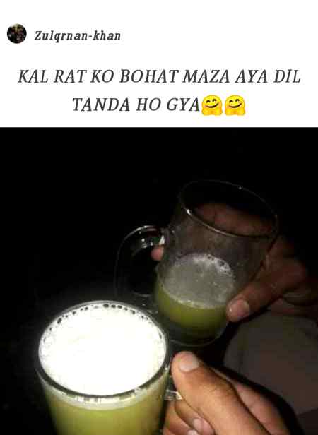 Kia such mn 1glass juice p k itna mza ata ha 🙄 ajeeb 😒