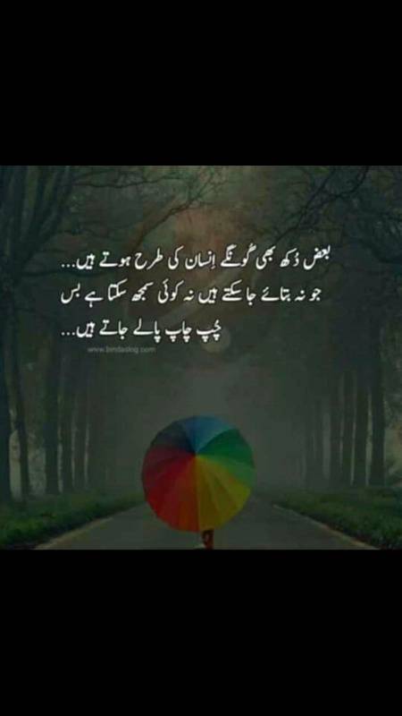 بےزبان نہ سمجھ میری خاموشی کو 
شور کرتا نہیں ___ کبھی گہرا پانی..