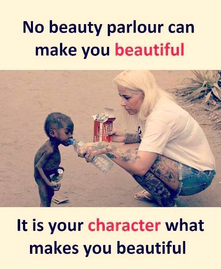 No beauty parlor can make you beautiful