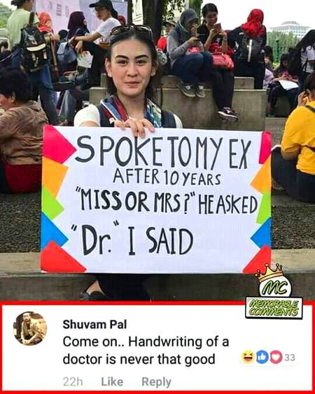 Now we know why your ex left you