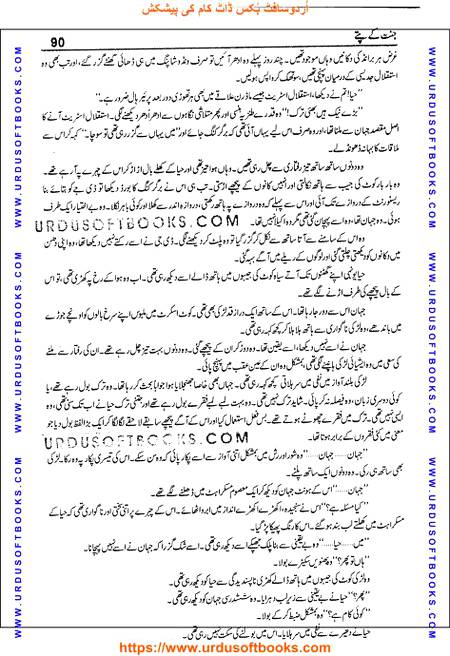 Title = Jannat kay patay.
Writer = Nimra Ahmed.
Total Pages = 90.
