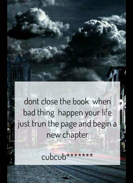 Don't close the book...
