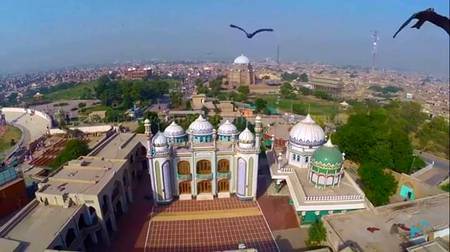 Aerial View of Shrine Maulana Hamid Ali Khan and MuLTaN Fort,
