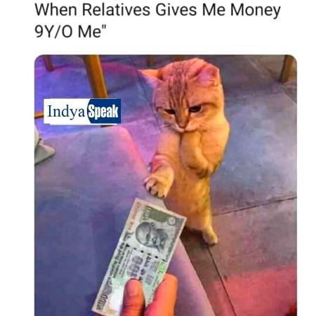 When reletives give me money