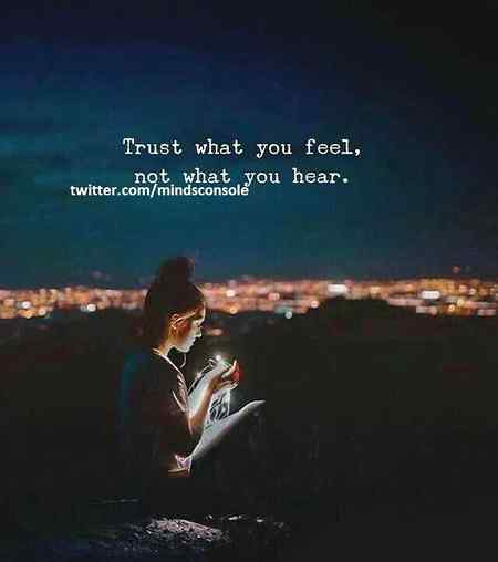 Just trust!
