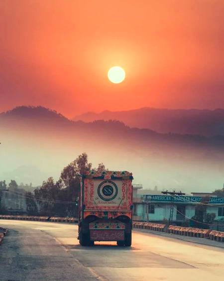 Sunrise in Capital of Pakistan Islamabad