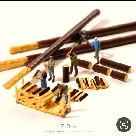 Tinny world wood cutter