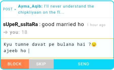 Yei koi sawal hai ab ? Mujhe Kya mout aai hai Jo 18 years Mai Shaadi kron 😒