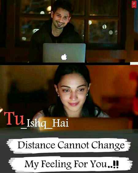 Distant cannot change my feelings