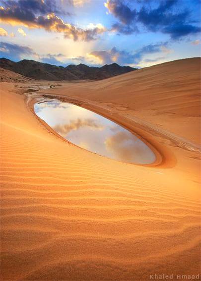 Water reflection desert at Saudia Arab desert 🔥🔥
