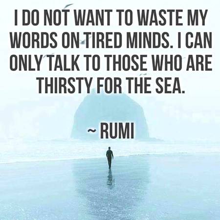 Rumi words..