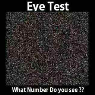 Test your eye sight..