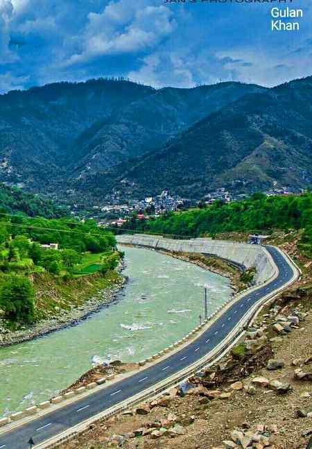 Fantastic road near bahrain ,swat valley Khyber pakhtunkhwa Pakistan