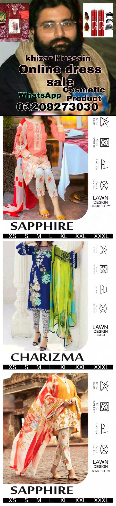 SANA SAFINAZ SAPPHIRE FIRDOUS BAROQUE MARIA.B CHARIZMA LAWN DESIGN