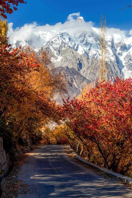 Autumn view in Hunza valley... Pakistan