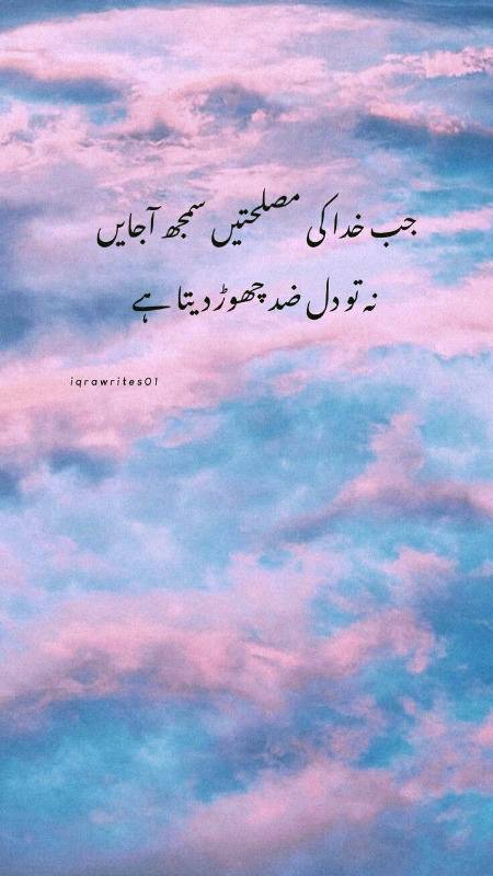 ALLAH KE RAZa ma rai rhna seekh lo woh ap ke raza ma razi ho jai ga .☺😊🌸🌸🌹🌹🌺🌺🍃🍃🌱🍁